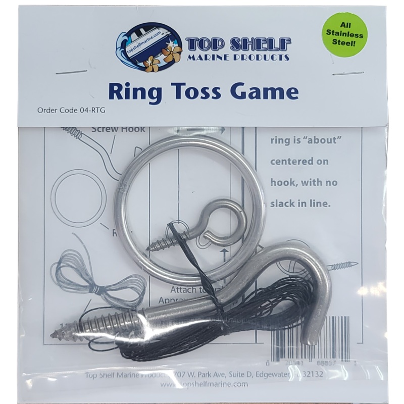 TOP SHELF MARINE Stainless Steel Ring Toss Game