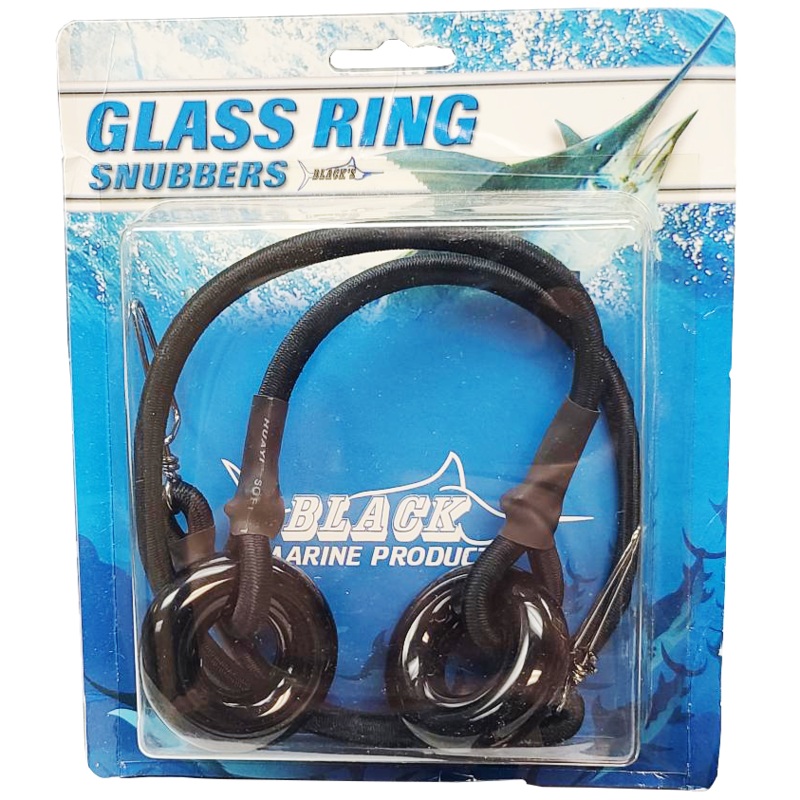 BLACK MARINE PRODUCTS 12" Glass Ring Snubbers