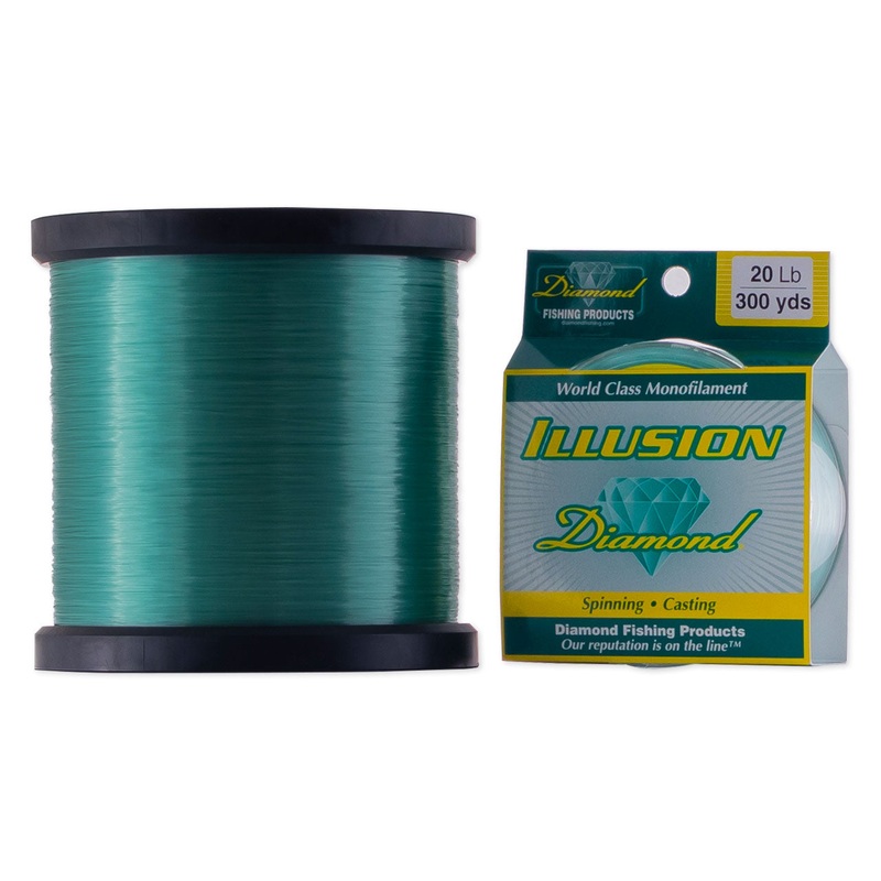 Diamond Illusion Co-Polymer Fishing Line - Mystic Green 300 Yards - Filler Spool 10#