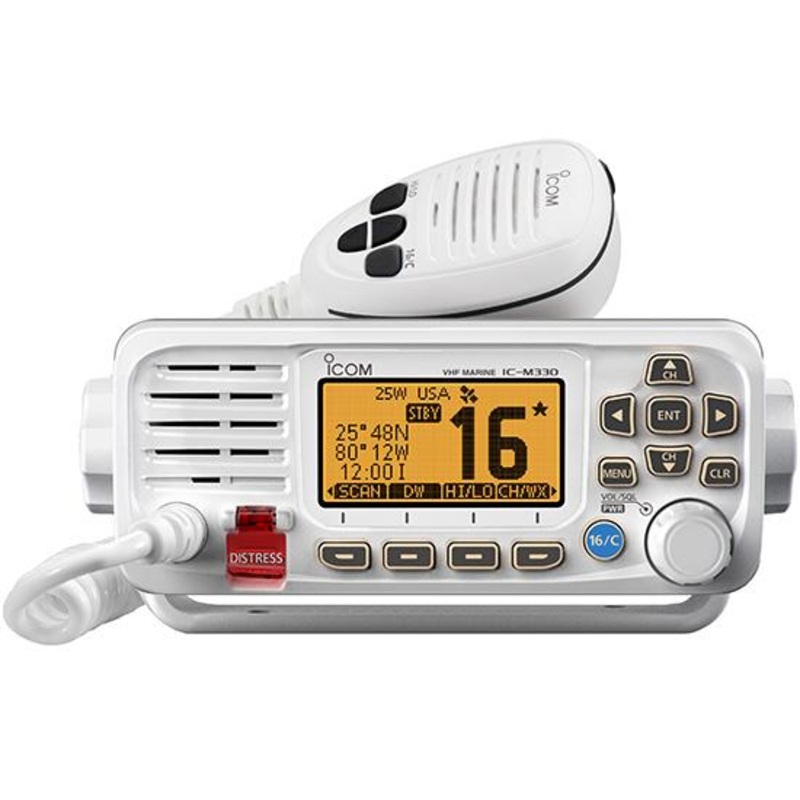Icoms M330 VHF Marine Fixed Mount WHITE