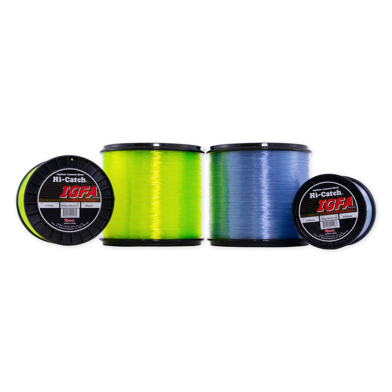 Momoi's Hi-Catch I.G.F.A. Nylon Monofilament Line - Hi-Vis Yellow 80#