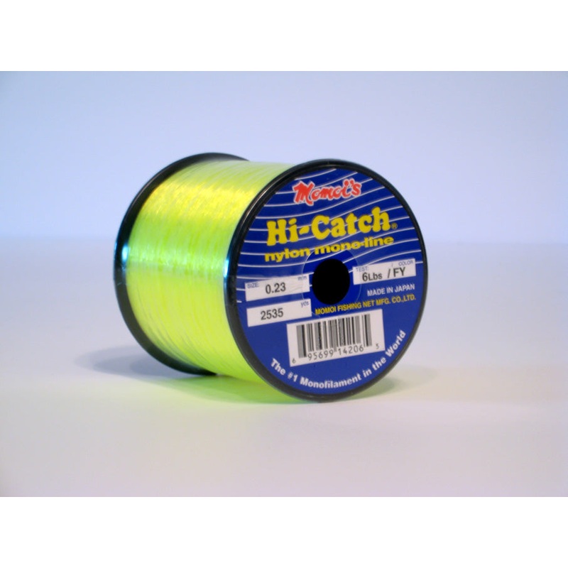 Momoi's Hi-Catch Nylon Monofilament Line - 5 lb. Spool Yellow 130#