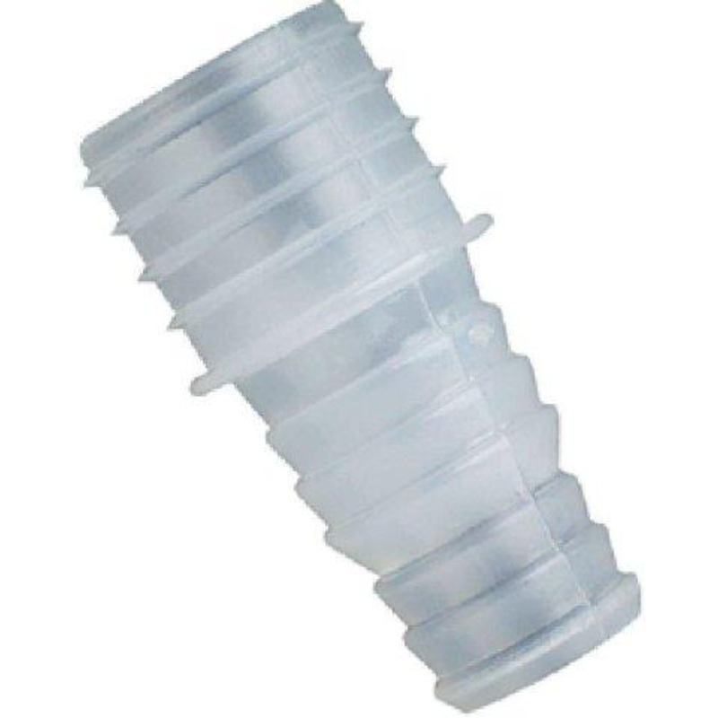 RULE Double-Stepped Plastic Hose Straight Adaptor 1-1/8" Outlet - Model 69
