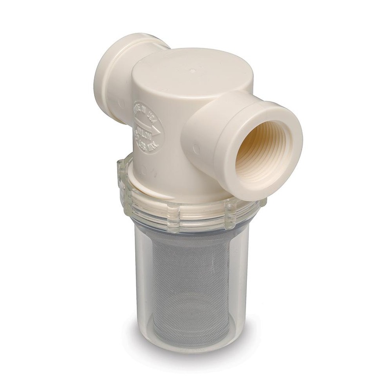 SHURFLO by PENTAIR 1" Raw Water Strainer - 50 Mesh Screen