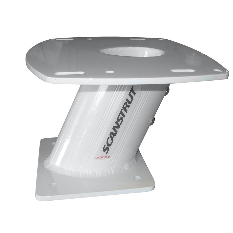 SCANSTRUT Aluminum Powertower Radar Mount - 10'' AFT Leaning