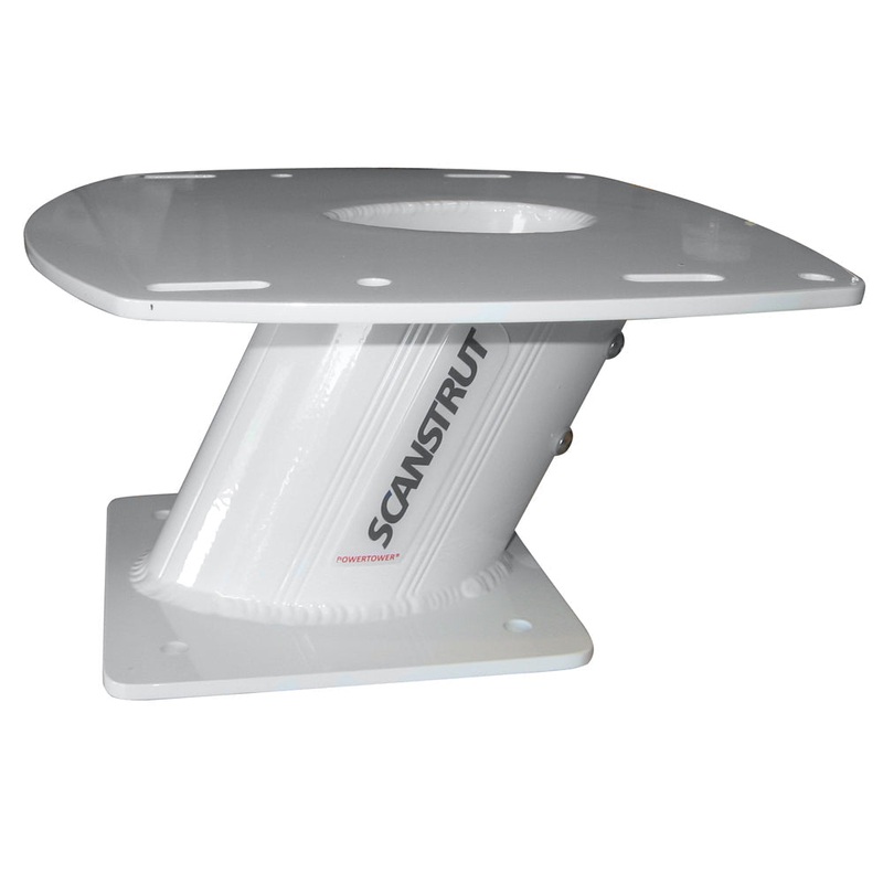 SCANSTRUT Aluminum Powertower Radar Mount - 6'' AFT Leaning