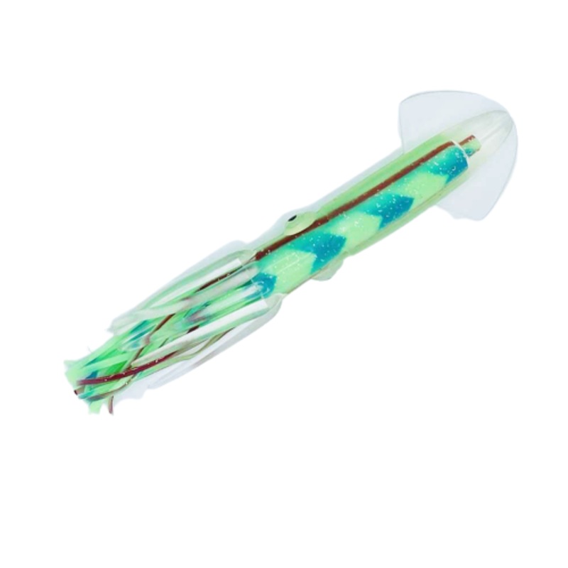 SQUIDNATION Long Tail 7" Squid Pakula Series Lumo Green